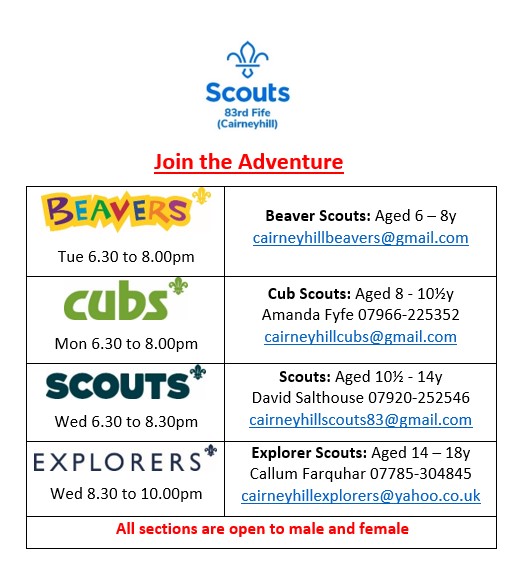Cairneyhill Scouts Info